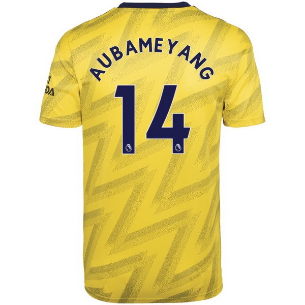 Camiseta Arsenal NO.14 Aubameyang Segunda equipación 2019-2020 Amarillo